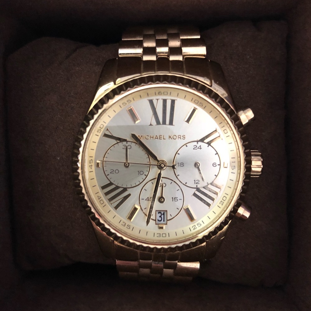Michael Kors Lexington Gold-Tone Watch